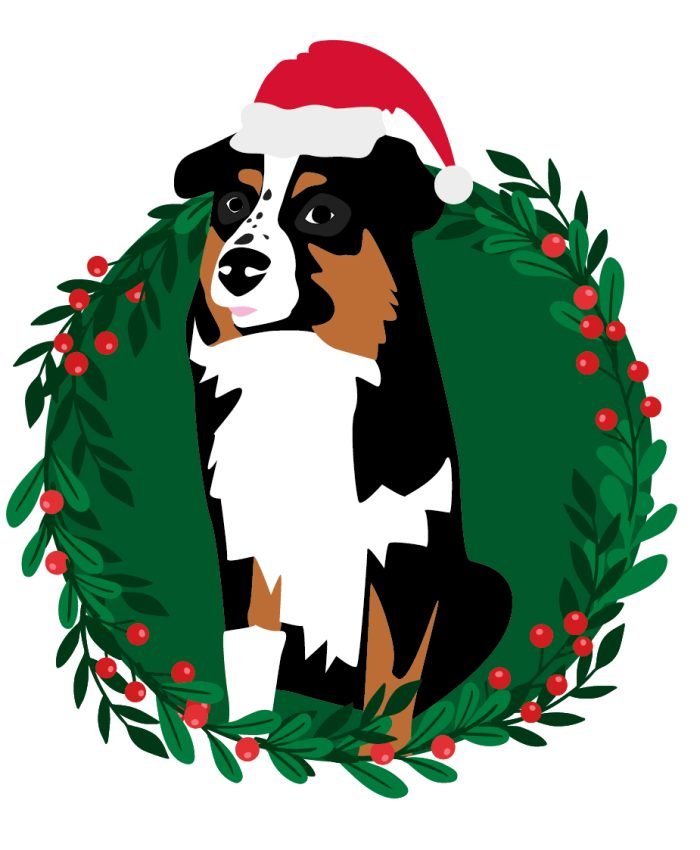 illustration personnalisée animaux de compagnie carte cadre calendrier 